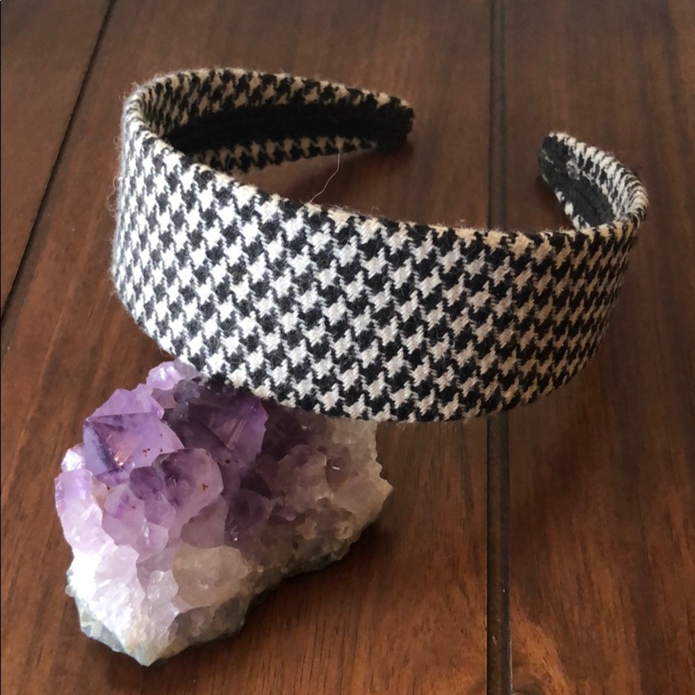 Anthro Houndstooth Broad Band Headband